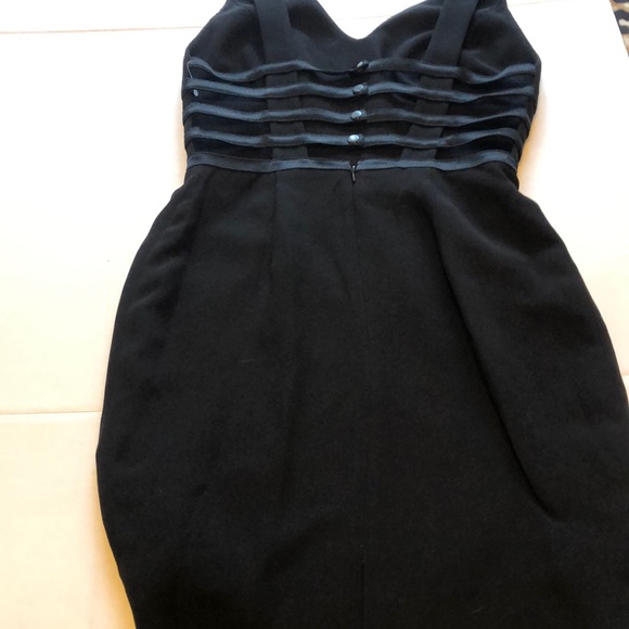 Petite  Black  Cocktail Backless Andrea Polizzi for Rex Lester Evening Dress - Picture 7 of 9